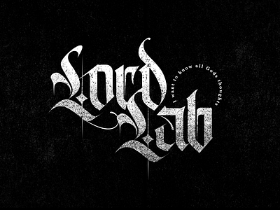 Lord Lab - Gothic Logo band black branding gothic hardcore hiphop identity logo metal music street type typography