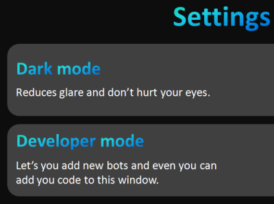 Dark mode app settings section. app darkmode graphic design setting ui