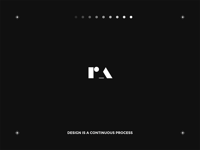 Design is a continuous process animation design logo principle process