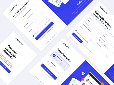 QuikStor - Login & Register design ui uidesign uiux uiuxdesign ux uxdesign webdesign