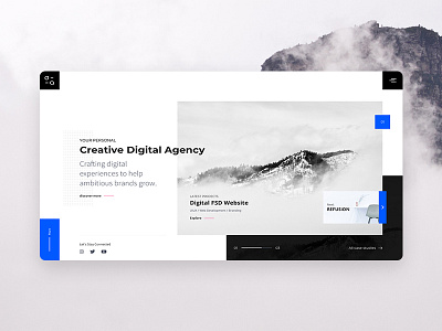 Digital Agency Homepage daily design ui uidesign uiux uiuxdesign ux uxdesign web webdesign