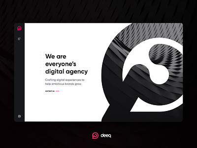 Digital Agency Landing daily design ui uidesign uiux uiuxdesign ux uxdesign webdesign