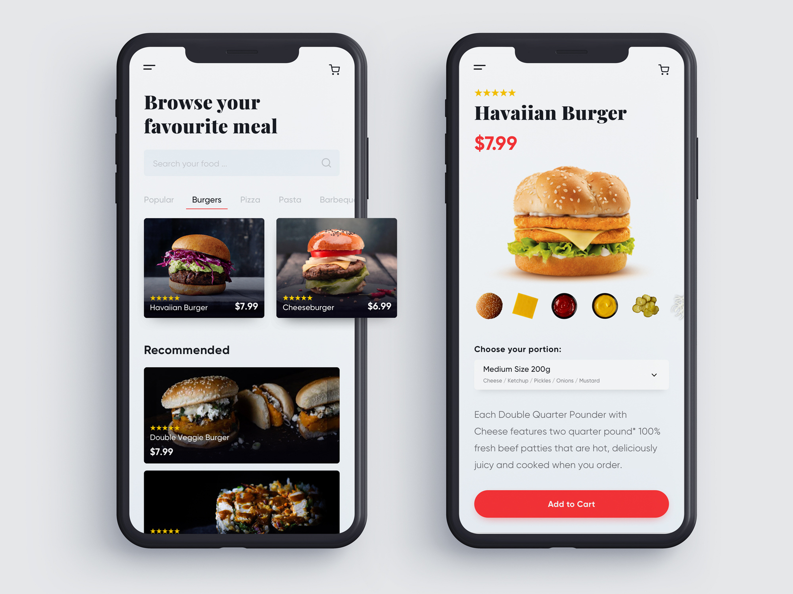 Fast Food App by Dragan Halavanja on Dribbble