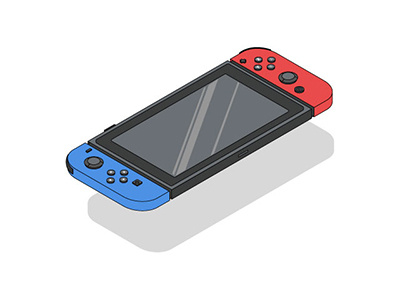 Nintendo Switch gamer gaming illustration isometric isometric design nintendo switch vector vector art video games