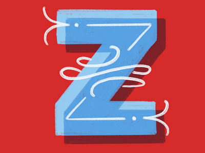 Z handlettered illustration lettered lettering netypechallenge the letter z z