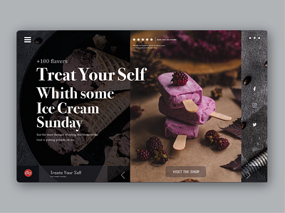 treat your self ice cream sunday