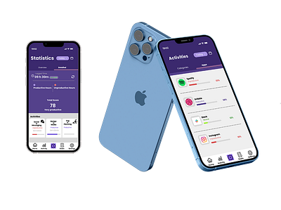 Productivity tracker App app design prodcut design ui uiux ux