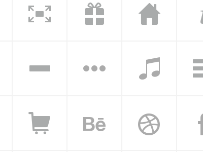 Gridkit Icons R01 elements grid gridkit iphone ui ui kit wireframes