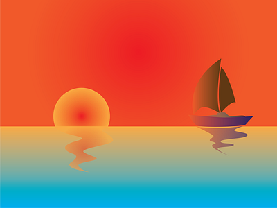 SunSET- animation branding design graphic design illustration vector