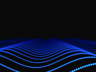 Waves 3d blue blur dark waves