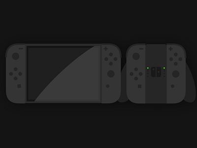 Nintendo Switch Mockup dark flat design gaming graphics mockup