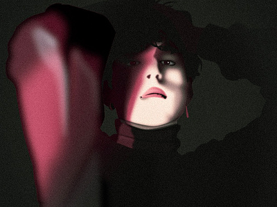 Portrait V 3d blur dark design illustration shadow