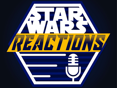 Star Wars Reactions Podcast Logo graphic design logos podcast star wars