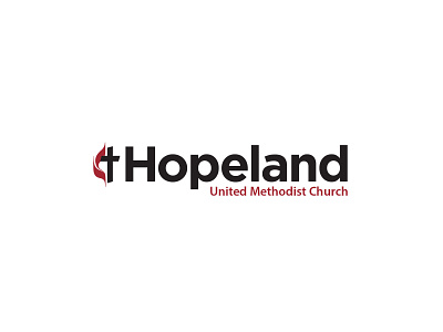 Hopeland UMC Logo design logo typography