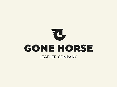 Gone Horse branding design g graphic design horse icon leather letter logo