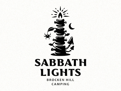 Sabbath lights bones camping candle lights sabbath witch
