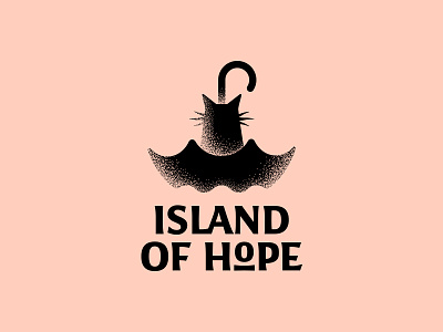 island of hope behance cat logoset shelter umbrella