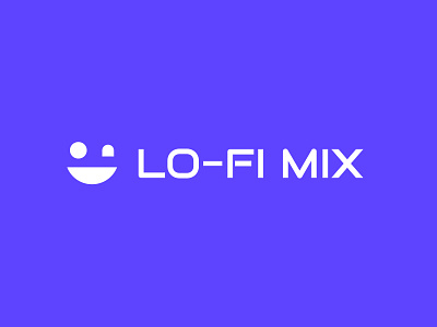 LO-FI Mix Logo branding design graphic icon logo purple typography ui vector
