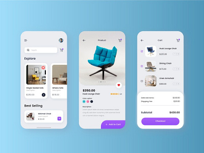 Furniture Mobile App Design