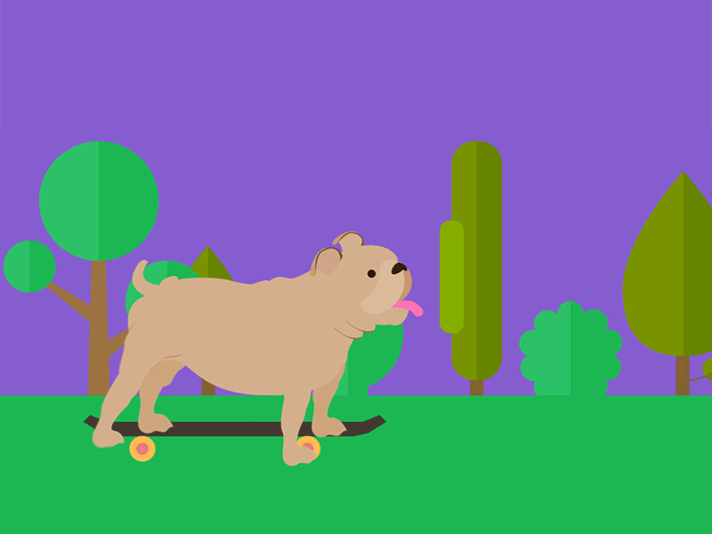 Little ride after effects animation design dog dog illustration illustration motin vector