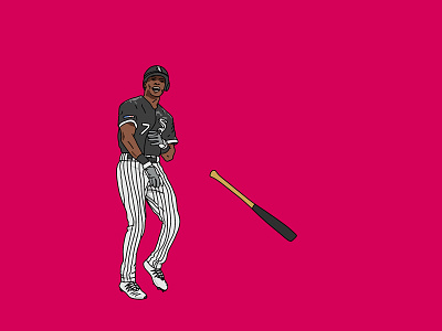 Tim Anderson Illustration art baseball illustration procreate sports