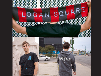 Logan Square Soccer Club apparel fan scarf soccer sports uniforms