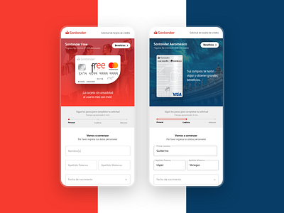 Online credit card request 2019 banking ui ux