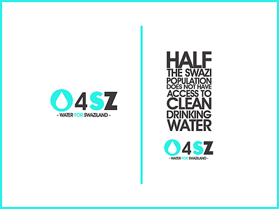 Water for Swaziland africa branding logo non profit water
