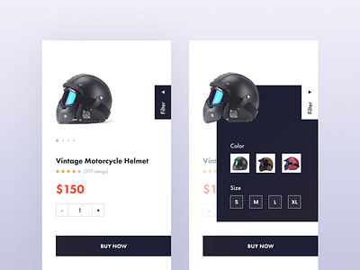 Helmet - Product Page 2019 trend add to cart android app app design app screen buy now clean app design e commerce app ecommerce design ios app iphone app material app design minimal app design mobile app mobile app design mobile design product page product screen ui design ux design