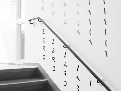 Sequence Zero entrance create entrance lettering sequence signing typography wall