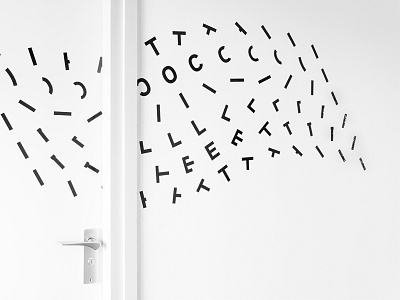 Sequence Zero Toilet create lettering sequence signing toilet typography wall