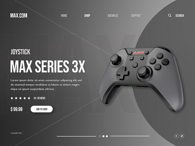 Joystick landing page