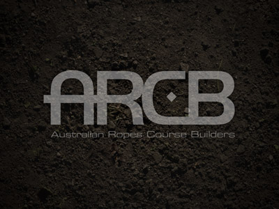 ARCB - Australian Ropes Course Builders logo (version 2) australia australian brown clean dirt dirt texture earth eurostile lt extended two handelbar logo nature outdoors ropes course texture type typography