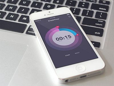 SimpleTimer app app circles clock countdown hours interface ios iphone minutes reminder simple timer