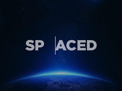SPACEDchallenge logotype branding cursor design earth logo logotype minimal outer space space spaced spacedchallenge typography