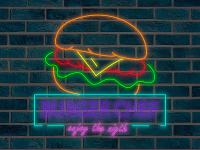 burger neon