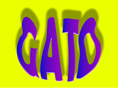 GATO. graphic design illustration typography vector