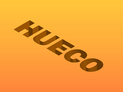 HUECO design illustration typography