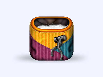 Realistic Climbing iOS icon app icon chalk bag climbing iphone icon logo mac icon mac ios osx icon realistic realistic app logo ui icon ux icon vector