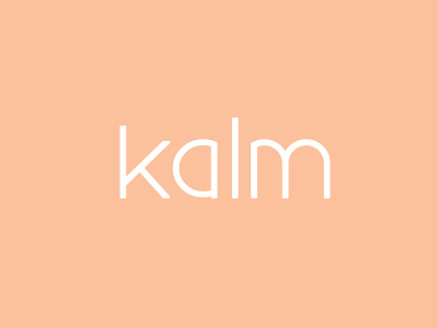 Kalm Logo beauty custom design font graphic logo minimalistic product simple treatment type