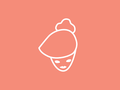 Girl Face art confident design face feminist girl icon line logo strong