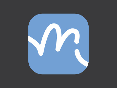 Mind Central 3 app design heart heart rate icon logo m monogram psychotherapy type typography wave