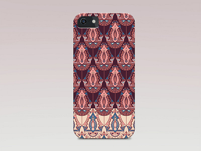 Rose Phone Case Pattern aztec design illustration iphone pattern phone pink rose textile