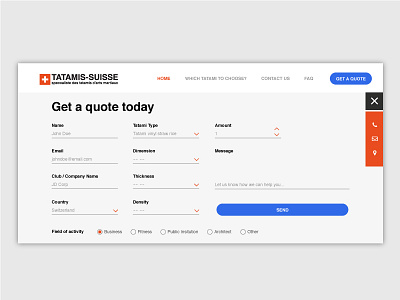 Get a Quote Form