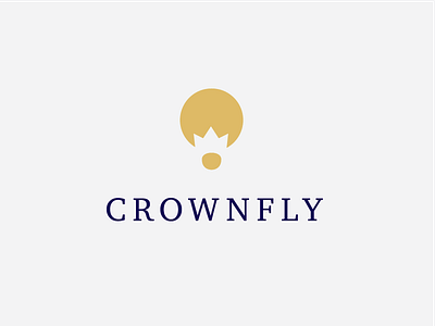 CrownFly Day 2 Daily Logo Challenge air balloon balloon baloon crown daily 100 challenge daily logo daily logo challenge daily logo design design hot air baloon logo negative space