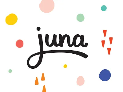 Juna Branding app app logo branding homepage juna logo logodesign pattern playfull pregnancy app surfacedesign website