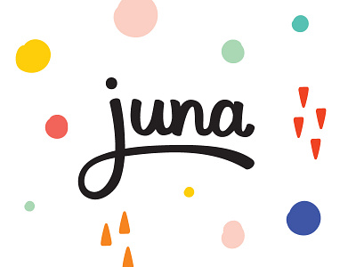 Juna Branding app app logo branding homepage juna logo logodesign pattern playfull pregnancy app surfacedesign website