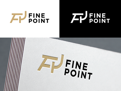 Fine Point Logo 2 branding chair design flat fp icon logo logodesign simple