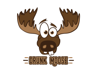 Moose 3 goofy logo moose