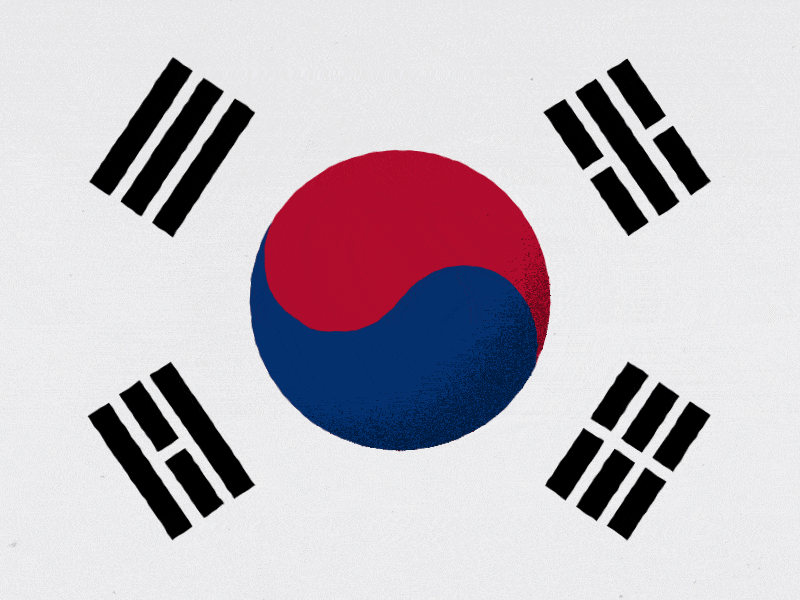 Korea x Japan 2d after effects animation flag japan korea motion